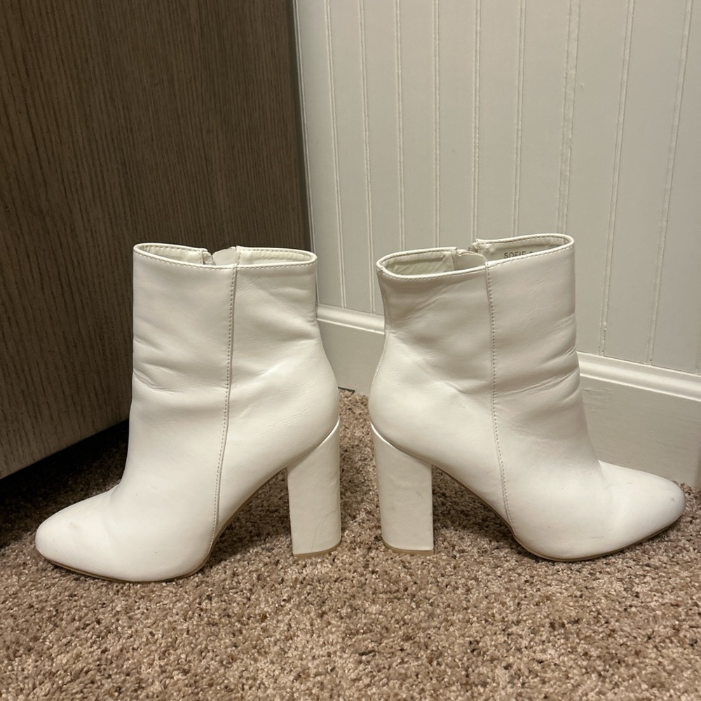 White Ankle Boots